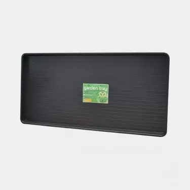 Vassoio 110 x 55 x 4 cm in plastica nera - Grow Barato
