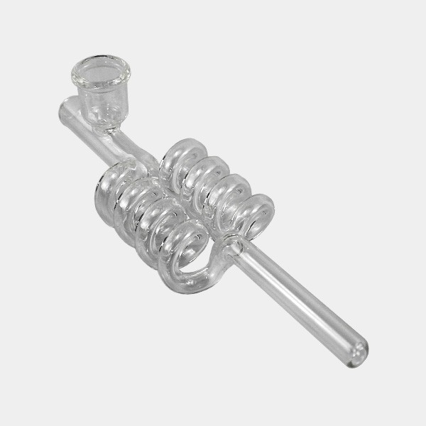 Pipa di vetro a spirale