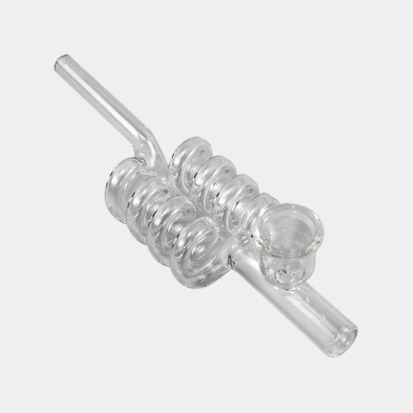 Pipa di vetro a spirale