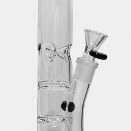 Bong in vetro doppio percolatore Aquila