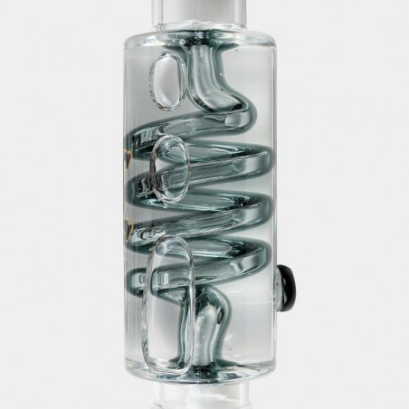 Bong refrigerante a spirale + refrigeratore Inline Slit Black Leaf