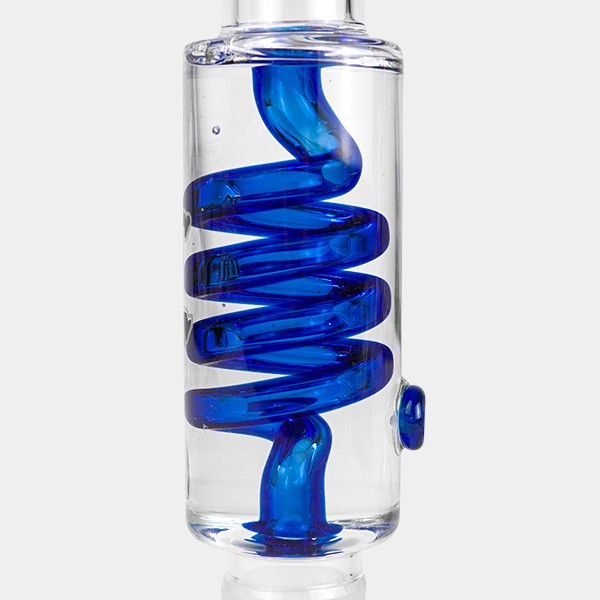 Bong refrigerante a spirale + refrigeratore Inline Slit Black Leaf