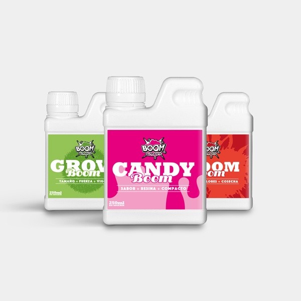Visualizzazione Candy Tripack kit fertilizzante della linea Boom Nutrients