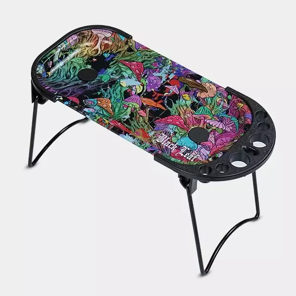 Vassoio per rollare con cono, spazzole e supporti Magic Mushrooms vassoio per rollare con cono, spazzole e supporti Magic Mushrooms