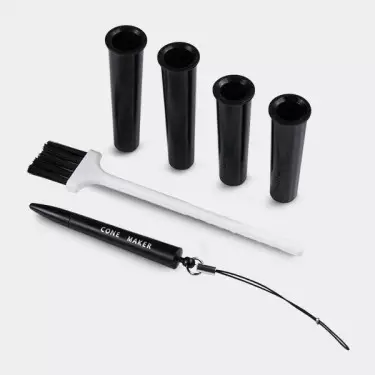 vassoio per rollare con cono, spazzole e supporti Magic Mushrooms accesori