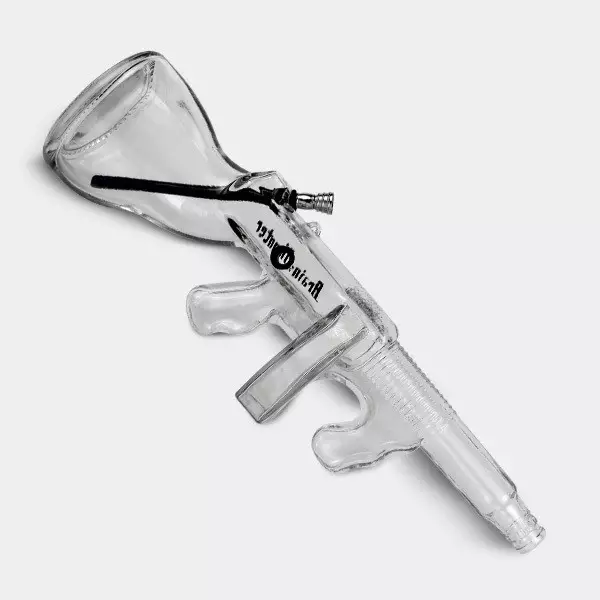 Bong in Vetro Brain Shooter Sdraiato