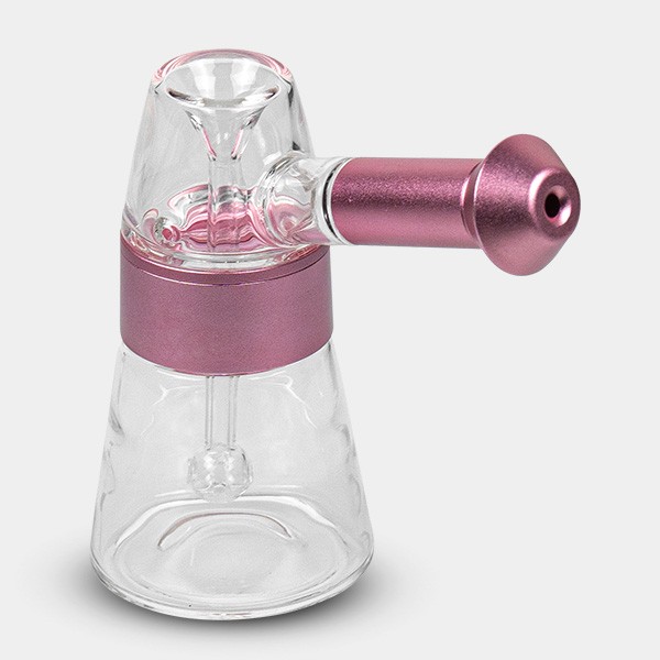 Bubbler di Cristallo e Alluminio 11,5 cm - GB The Green Brand