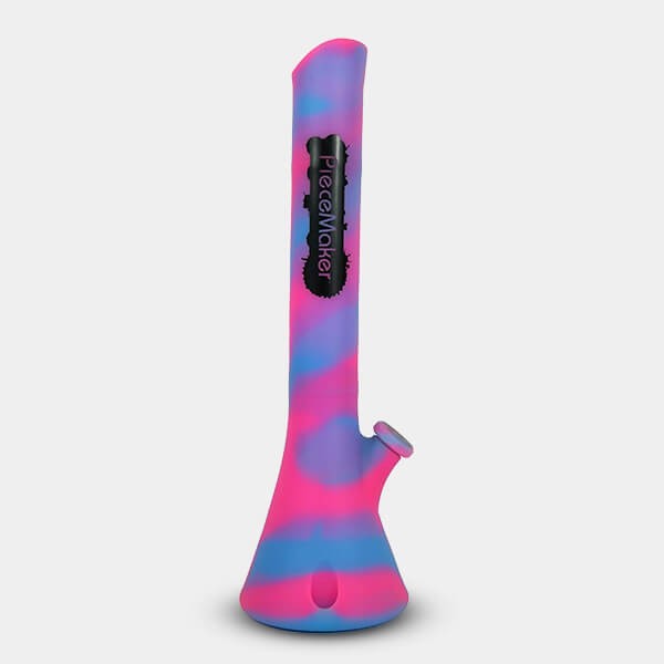 Bong in silicone Kahuna blu e rosa
