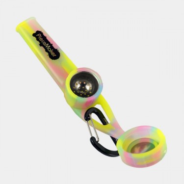 Pipa in silicone Karma Go gialla aperta