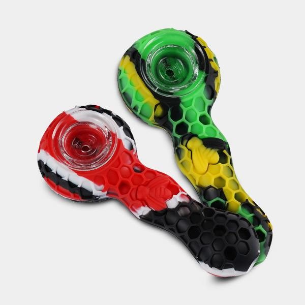 Visualizzazione Pipa in Silicona a Forma di Ape Portatile - GB The Green Brand