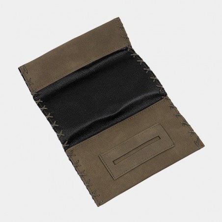 Portatabacco di Pelle Sintetica con Cerniera - GB The Green Brand