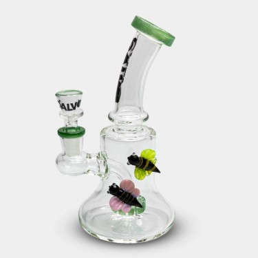 Visualizzazione Bee Rig Lite Verde 19cm Calvo Glass - GB The Green Brand