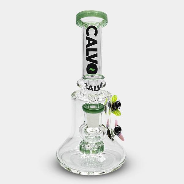 Bee Rig Lite Verde 19cm Calvo Glass - GB The Green Brand