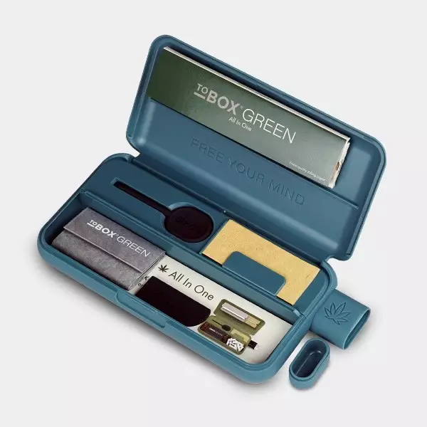 Portasigarette all in one Tobox Green Portasigarette all in one Tobox Green