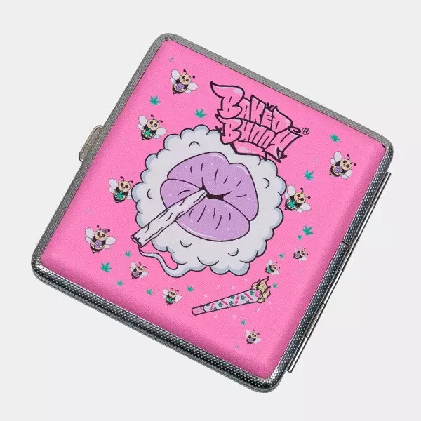 Portasigarette Rosa di Metallo