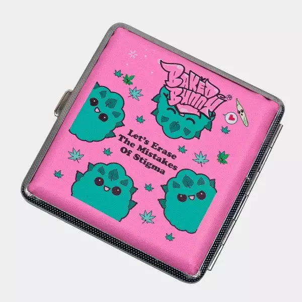 Portasigarette Rosa di Metallo