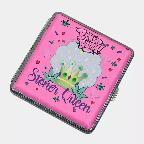 Portasigarette Rosa di Metallo