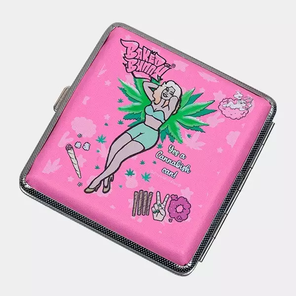 Portasigarette Rosa di Metallo