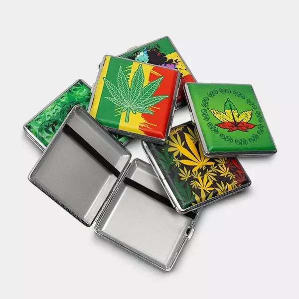 Visualizzazione Portasigarette di Metallo Rasta- GB The Green Brand