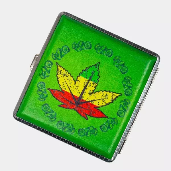 Portasigarette di Metallo Rasta