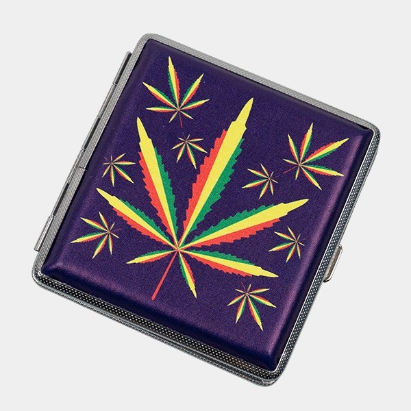 Portasigarette di Metallo Rasta