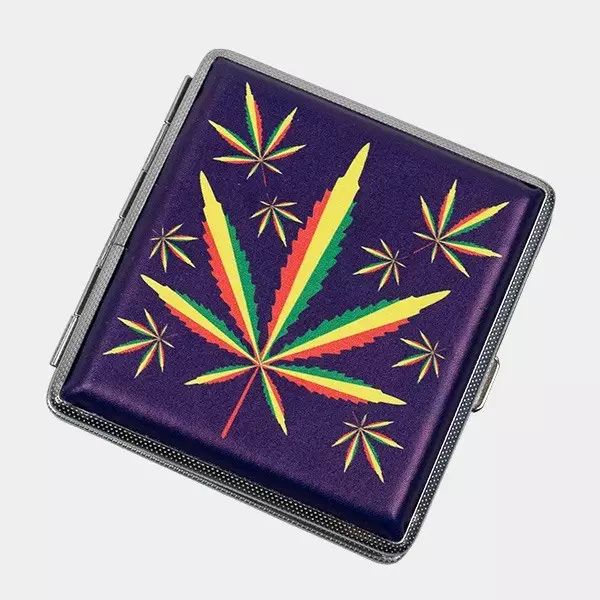 Portasigarette di Metallo Rasta