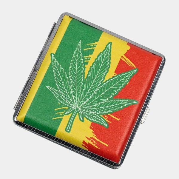 Portasigarette di Metallo Rasta