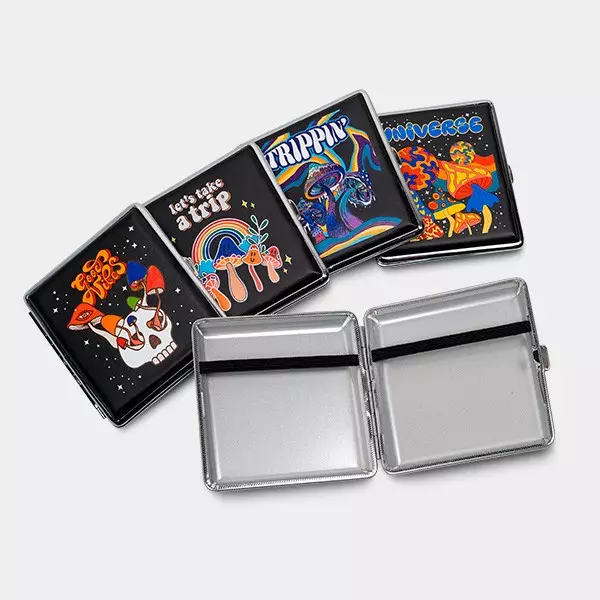 Visualizzazione Portasigarette di Metallo Champ Mushroom - GB The Green Brand