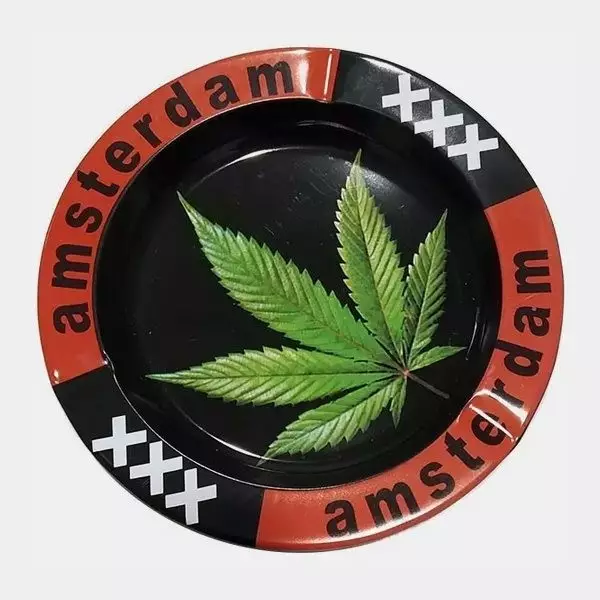 Posacenere in metallo Marijuana