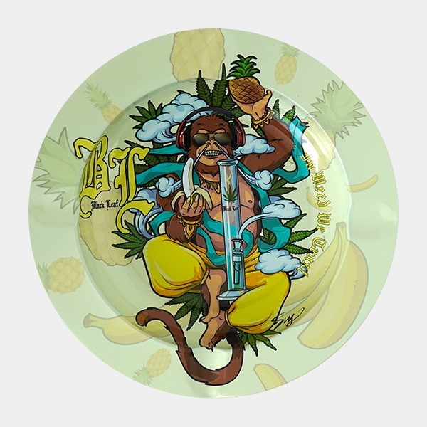 Posacenere in metallo Marijuana Hanuman