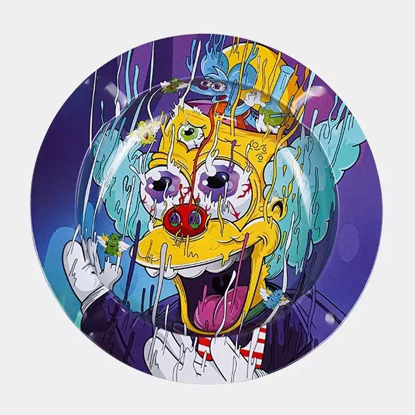 Posacenere in metallo Marijuana melting k