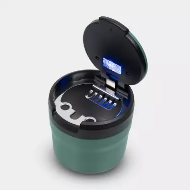 Posacenere Portatile per Auto con LED- GB The Green Brand