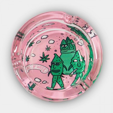 Posacenere di vetro Hall of Weed Ros- GB The Green Brand