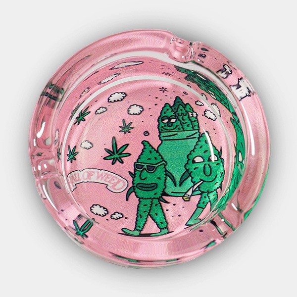 Posacenere di vetro Hall of Weed Ros- GB The Green Brand