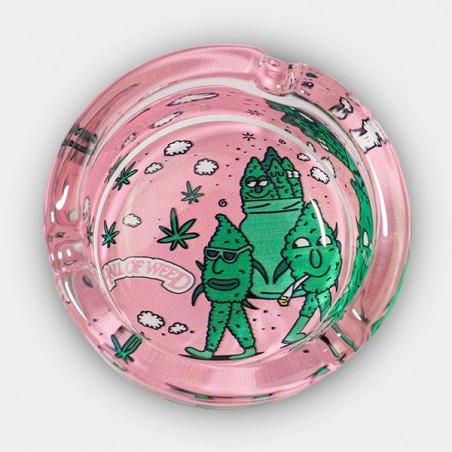 Posacenere di vetro Hall of Weed Ros- GB The Green Brand