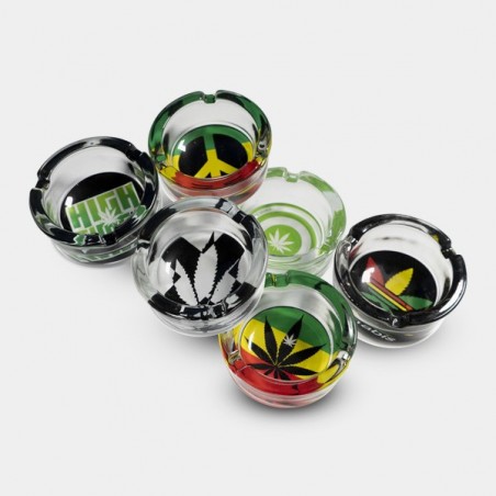 Posacenere in vetro vari design e colorazioni disponibili GB