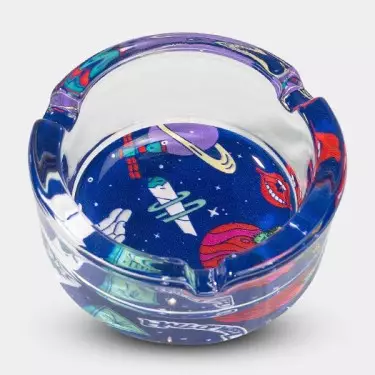 Posacenere di Vetro Hall of Weed Blu- GB The Green Brand