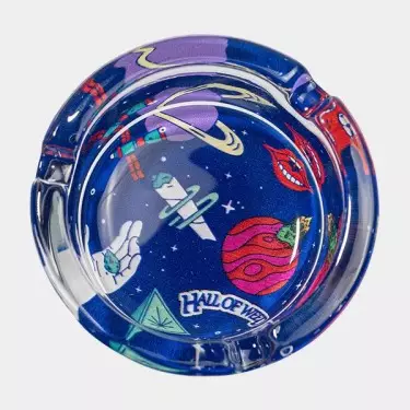 Posacenere di Vetro Hall of Weed Blu- GB The Green Brand