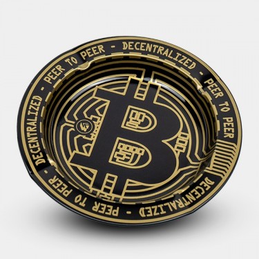 Visualizzazione Posacenere Bitcoin Metallizzato