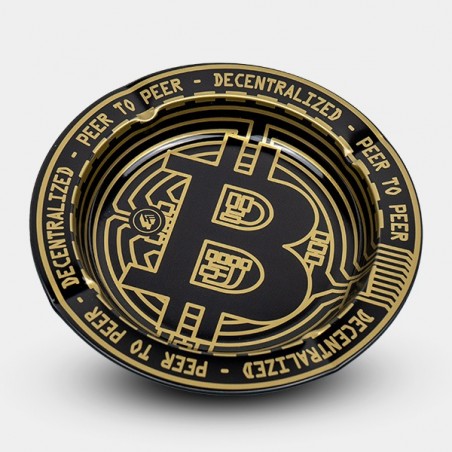 Posacenere Bitcoin Metallizzato