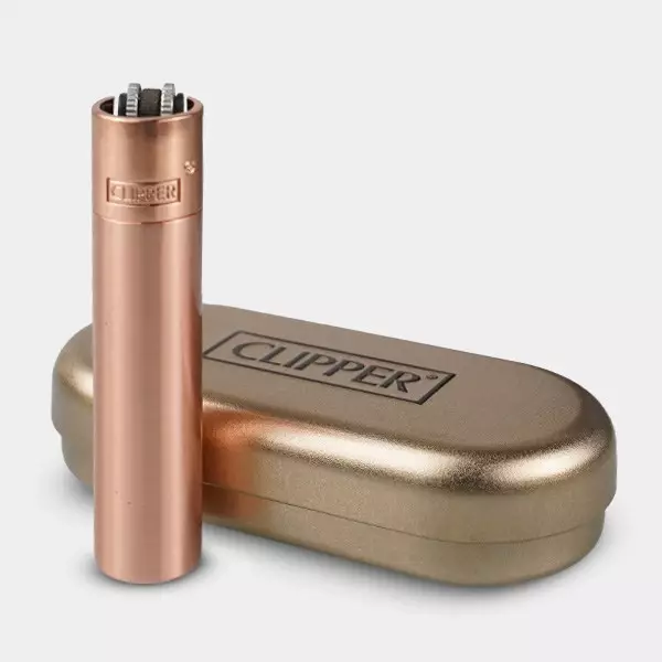 Accendino Clipper Rose Gold di Metallo- GB The Green Brand