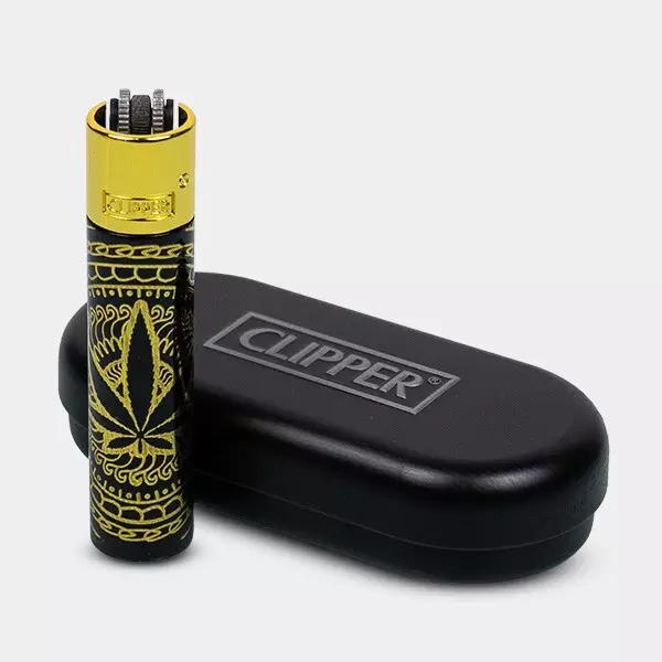 Accendino Resistente Leaves Premium di Metallo - GB The Green Brand