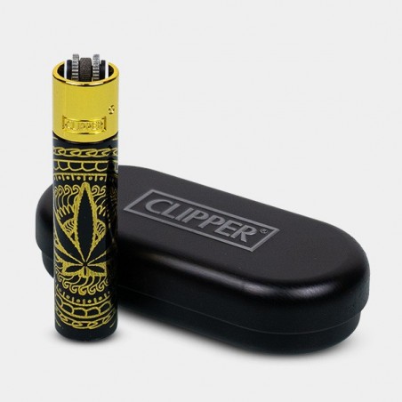 Accendino Resistente Leaves Premium di Metallo - GB The Green Brand