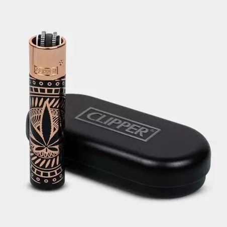 Accendino Resistente Leaves Premium di Metallo - GB The Green Brand