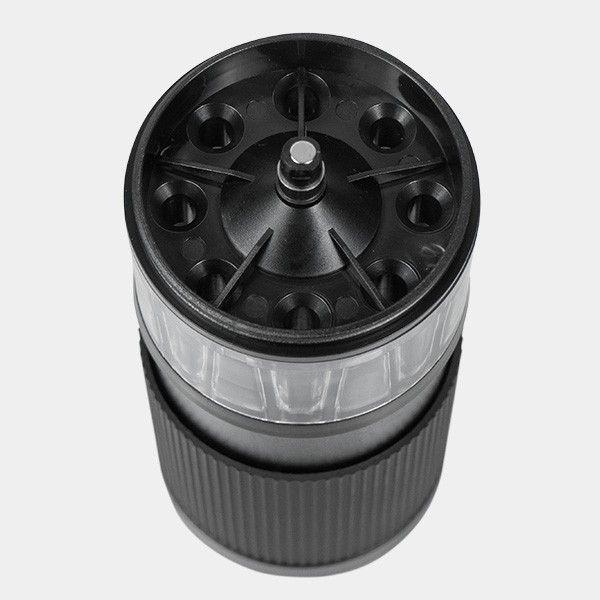 Grinder con riempitore di coni nero