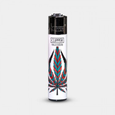 Accendino Clipper Neon Leaves 4