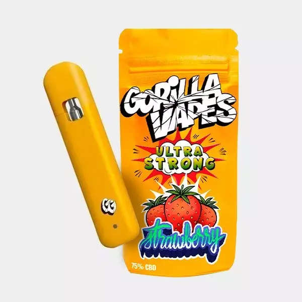 Visualizzazione Gorilla Vape CBD 75% Gorilla Grillz 'Strawberry'