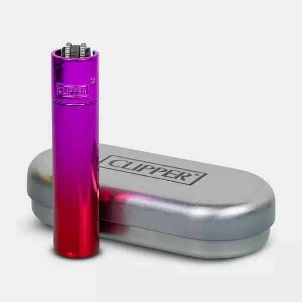 Visualizzazione Accendino Clipper Metallo Pink Gradient - GB The Green Brand