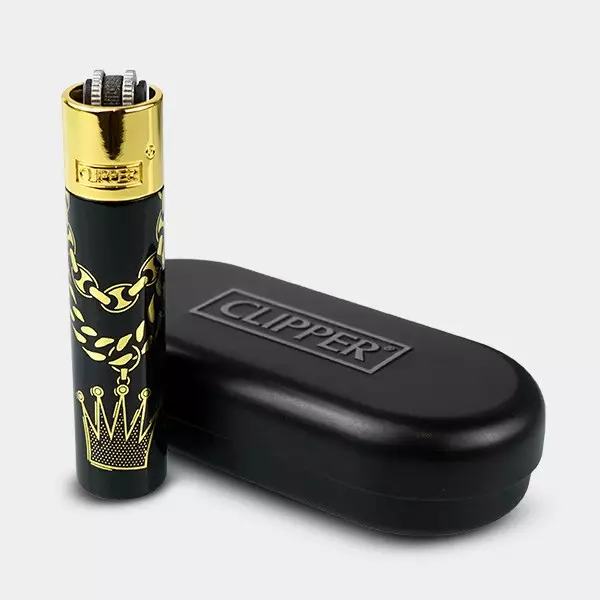 Visualizzazione Accendino Resistente Clipper Bling Chains di Metallo- Grow Barato