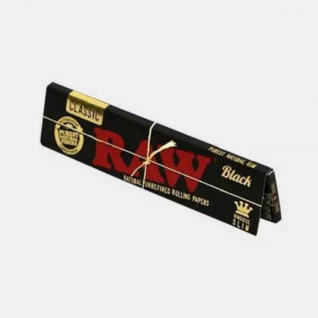 Raw Black King Size cartine ultra-sottili.